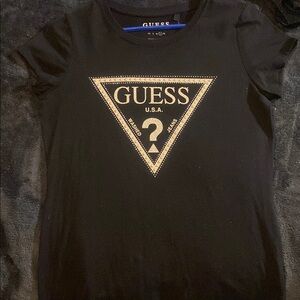 Guess Black T-Shirt size large